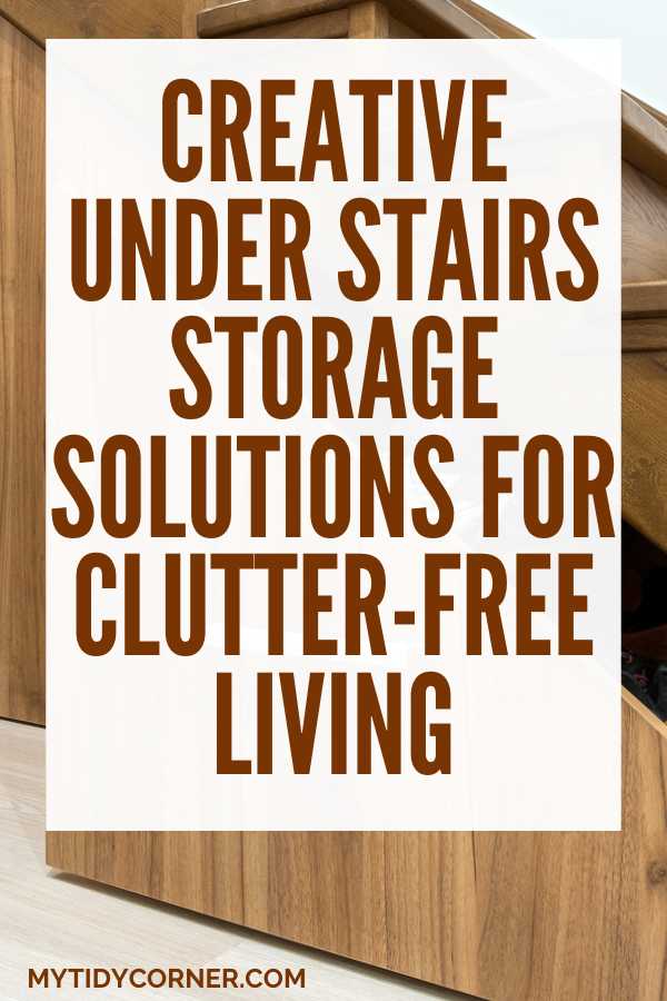 Under stairs storage ideas pin