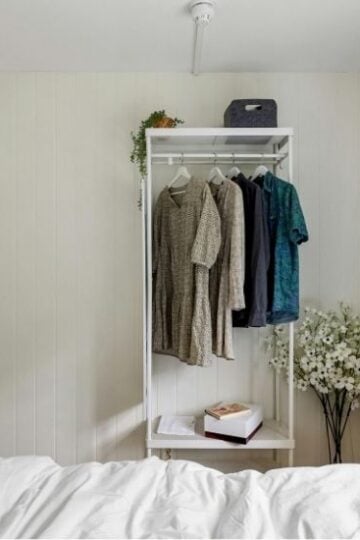No closet bedroom organization ideas featured image.